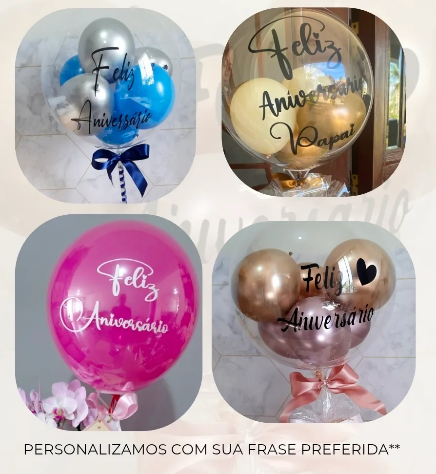 Balão Bubble Personalizado